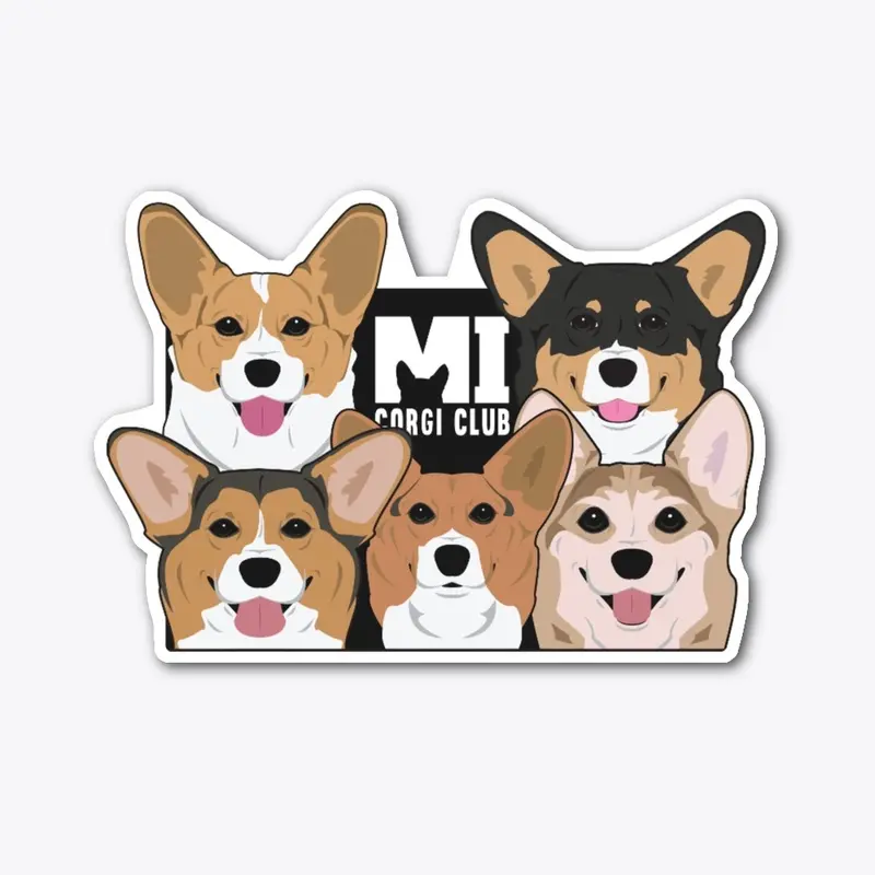 Michigan Corgi Club Corgis stickers