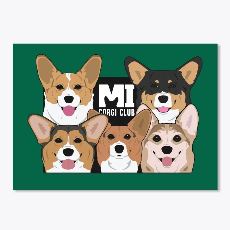 Michigan Corgi Club Corgis stickers